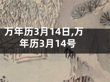 万年历3月14日,万年历3月14号