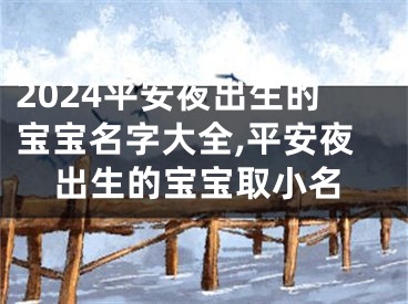 2024平安夜出生的宝宝名字大全,平安夜出生的宝宝取小名