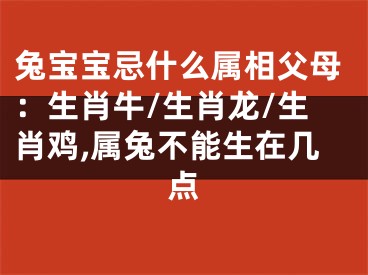 兔宝宝忌什么属相父母：生肖牛/生肖龙/生肖鸡,属兔不能生在几点