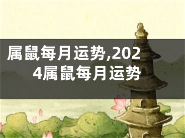属鼠每月运势,2024属鼠每月运势