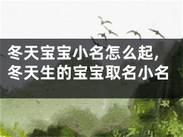 冬天宝宝小名怎么起,冬天生的宝宝取名小名