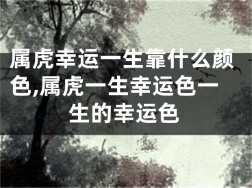 属虎幸运一生靠什么颜色,属虎一生幸运色一生的幸运色