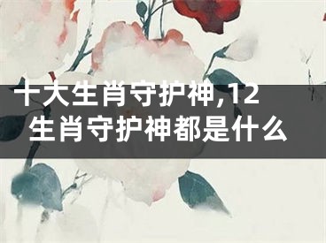 十大生肖守护神,12生肖守护神都是什么