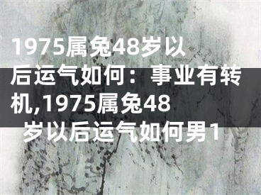 1975属兔48岁以后运气如何：事业有转机,1975属兔48岁以后运气如何男1