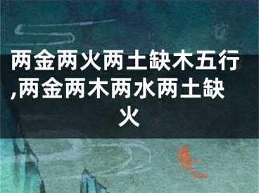 两金两火两土缺木五行,两金两木两水两土缺火