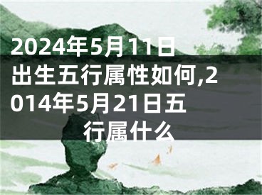 2024年5月11日出生五行属性如何,2014年5月21日五行属什么