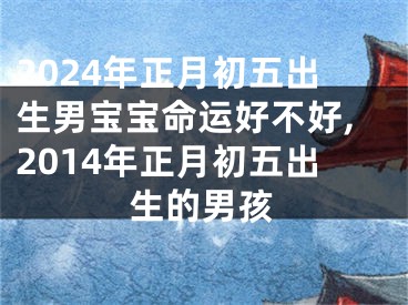 2024年正月初五出生男宝宝命运好不好,2014年正月初五出生的男孩