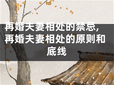 再婚夫妻相处的禁忌,再婚夫妻相处的原则和底线