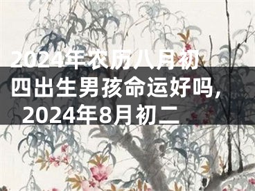 2024年农历八月初四出生男孩命运好吗,2024年8月初二