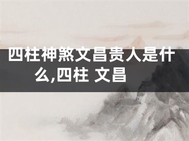四柱神煞文昌贵人是什么,四柱 文昌