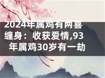 2024年属鸡有两喜缠身：收获爱情,93年属鸡30岁有一劫