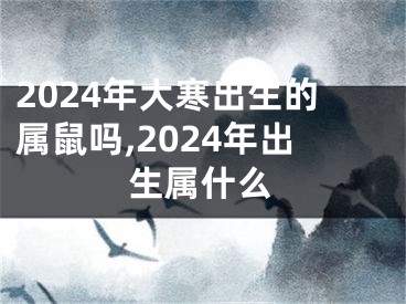 2024年大寒出生的属鼠吗,2024年出生属什么