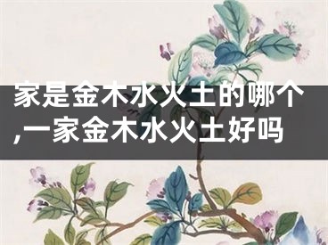 家是金木水火土的哪个,一家金木水火土好吗