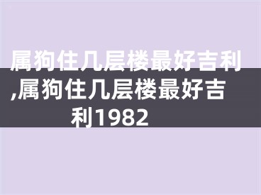 属狗住几层楼最好吉利,属狗住几层楼最好吉利1982