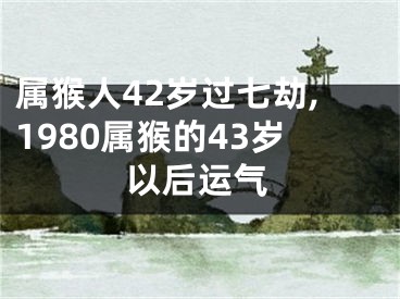 属猴人42岁过七劫,1980属猴的43岁以后运气