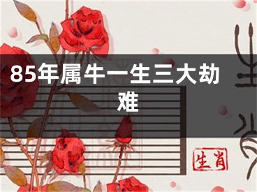 85年属牛一生三大劫难