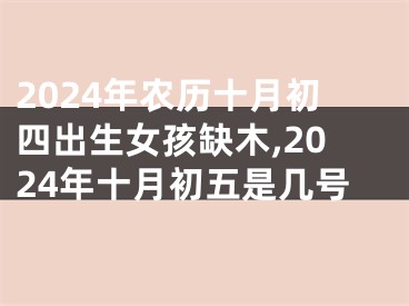 2024年农历十月初四出生女孩缺木,2024年十月初五是几号