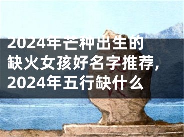 2024年芒种出生的缺火女孩好名字推荐,2024年五行缺什么