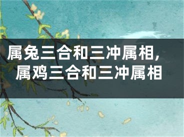 属兔三合和三冲属相,属鸡三合和三冲属相