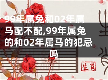 99年属兔和02年属马配不配,99年属兔的和02年属马的犯忌吗