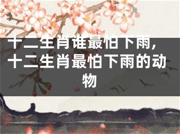 十二生肖谁最怕下雨,十二生肖最怕下雨的动物
