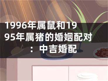 1996年属鼠和1995年属猪的婚姻配对：中吉婚配