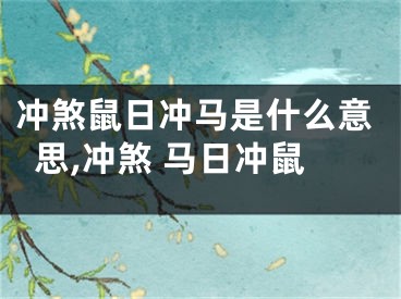 冲煞鼠日冲马是什么意思,冲煞 马日冲鼠