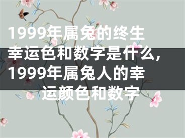 1999年属兔的终生幸运色和数字是什么,1999年属兔人的幸运颜色和数字