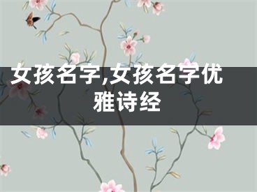 女孩名字,女孩名字优雅诗经