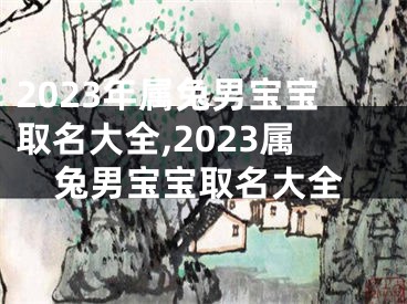 2023年属兔男宝宝取名大全,2023属兔男宝宝取名大全