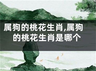 属狗的桃花生肖,属狗的桃花生肖是哪个