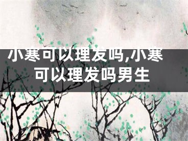 小寒可以理发吗,小寒可以理发吗男生
