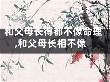 和父母长得都不像命理,和父母长相不像