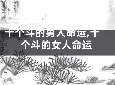 十个斗的男人命运,十个斗的女人命运