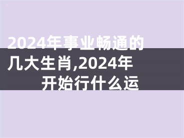 2024年事业畅通的几大生肖,2024年开始行什么运