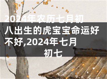 2024年农历七月初八出生的虎宝宝命运好不好,2024年七月初七