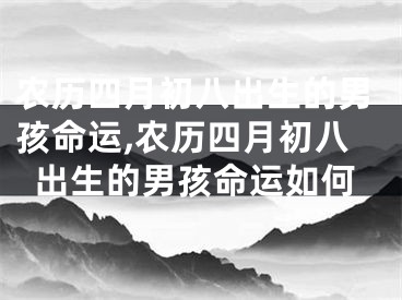 农历四月初八出生的男孩命运,农历四月初八出生的男孩命运如何