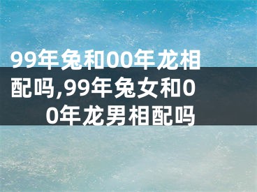 99年兔和00年龙相配吗,99年兔女和00年龙男相配吗