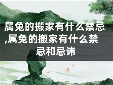 属兔的搬家有什么禁忌,属兔的搬家有什么禁忌和忌讳