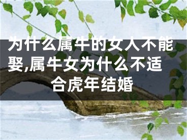 为什么属牛的女人不能娶,属牛女为什么不适合虎年结婚