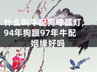 什么叫牛配狗守孤灯,94年狗跟97年牛配姻缘好吗