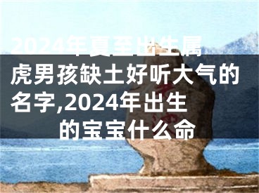 2024年夏至出生属虎男孩缺土好听大气的名字,2024年出生的宝宝什么命