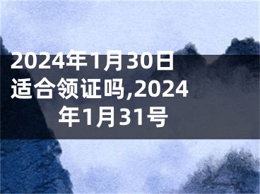 2024年1月30日适合领证吗,2024年1月31号