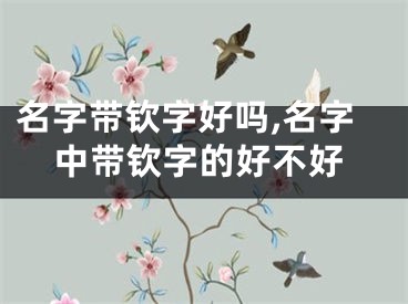 名字带钦字好吗,名字中带钦字的好不好