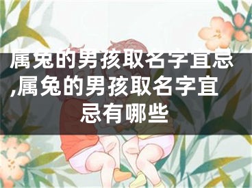 属兔的男孩取名字宜忌,属兔的男孩取名字宜忌有哪些