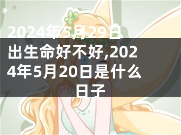 2024年5月29日出生命好不好,2024年5月20日是什么日子