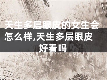 天生多层眼皮的女生会怎么样,天生多层眼皮好看吗