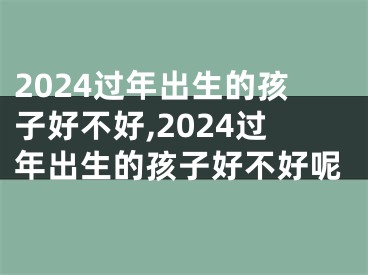 2024过年出生的孩子好不好,2024过年出生的孩子好不好呢