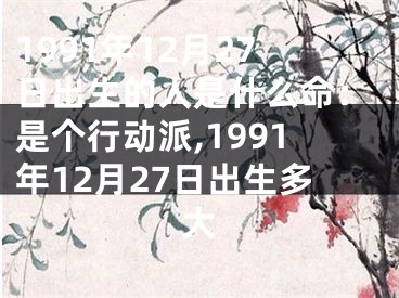 1991年12月27日出生的人是什么命：是个行动派,1991年12月27日出生多大