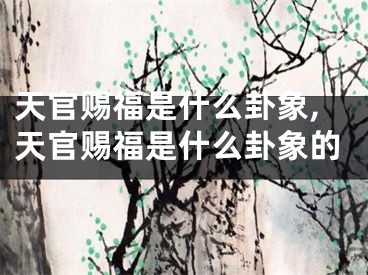 天官赐福是什么卦象,天官赐福是什么卦象的
